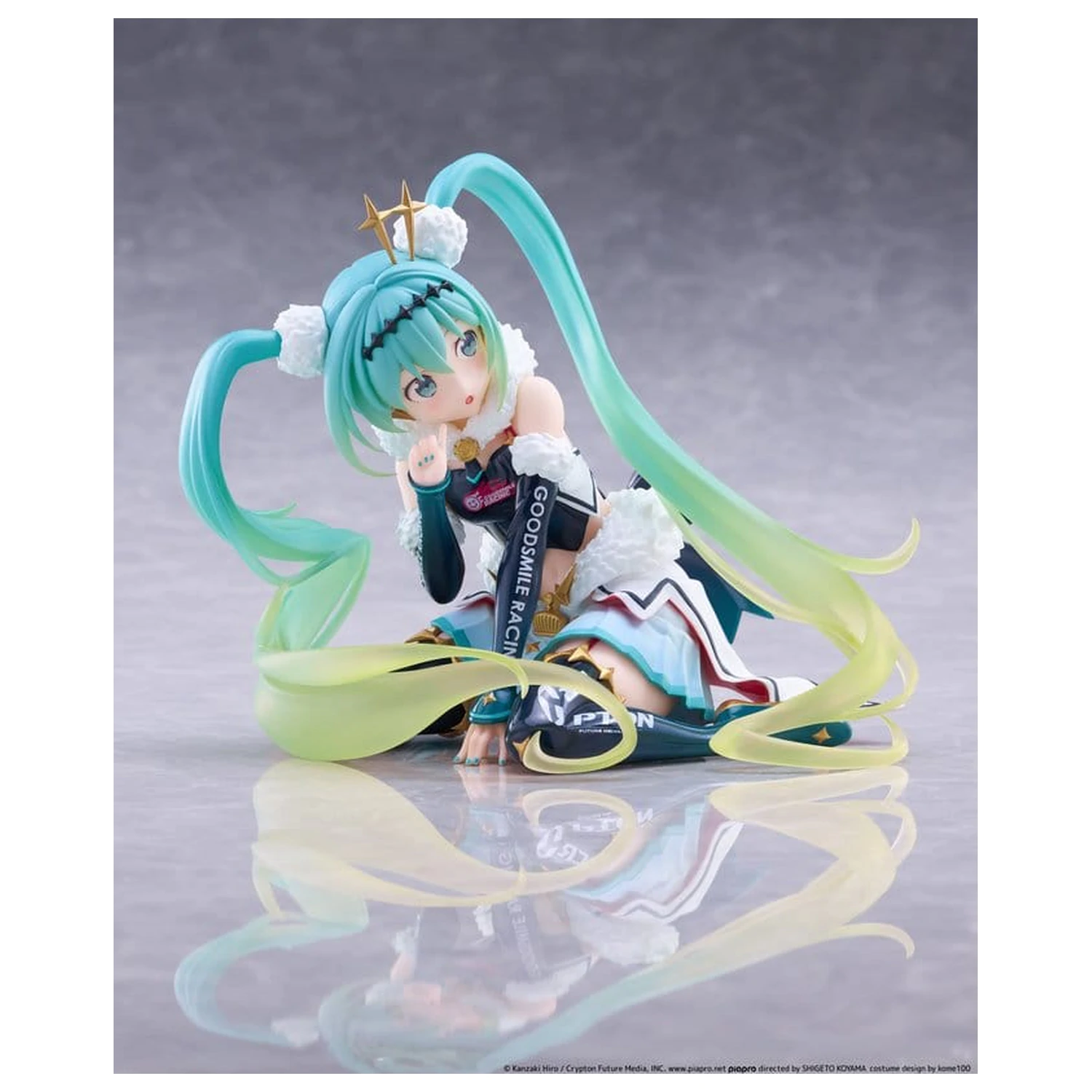 Hatsune Miku Taito Kuji PVC Figura Racing Miku 2018 Ver. Round 8 13 cm fotografija izdelka