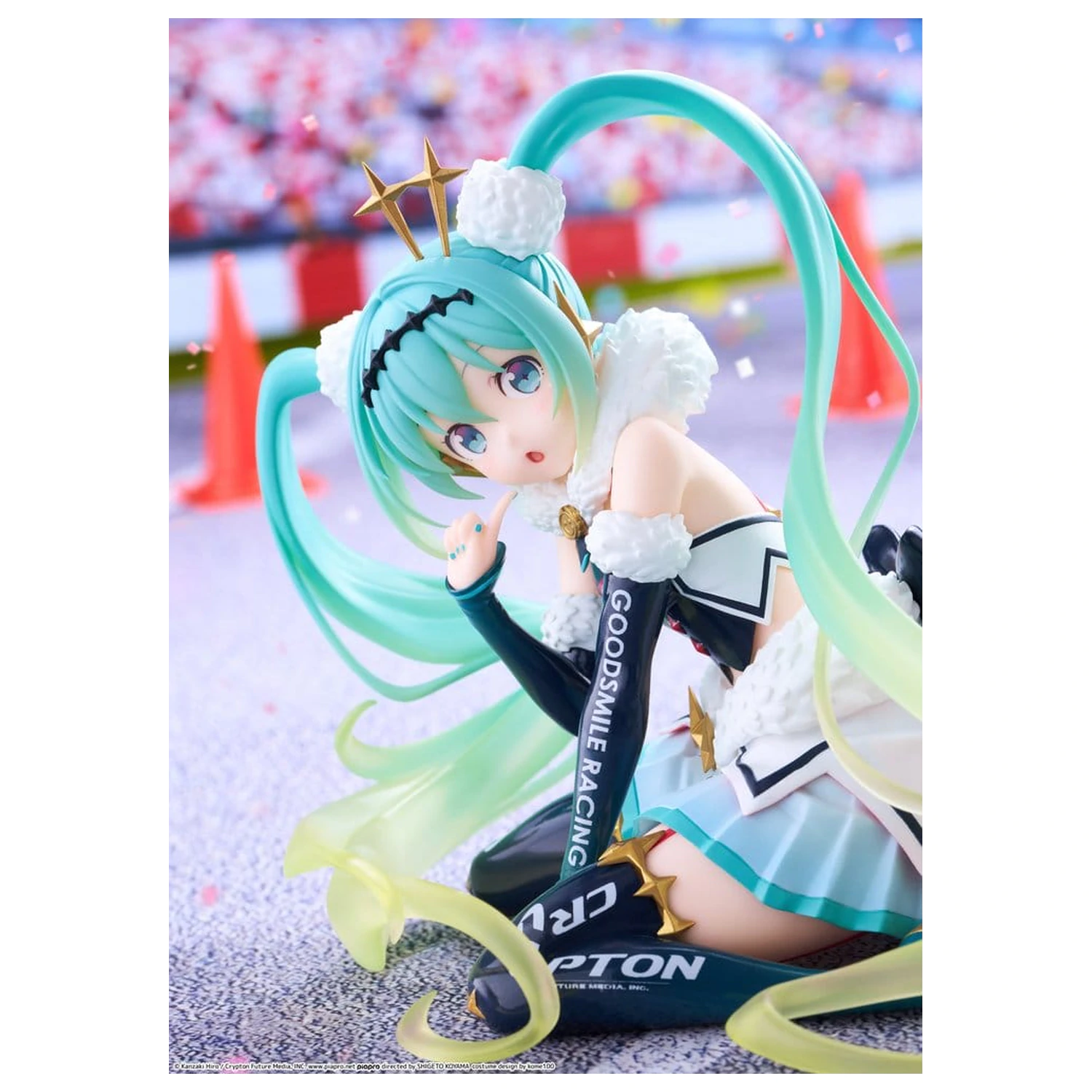 Hatsune Miku Taito Kuji PVC Figura Racing Miku 2018 Ver. Round 8 13 cm fotografija izdelka