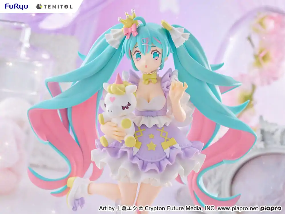 Hatsune Miku Tenitol PVC Kip Hatsune Miku Yumekawa Princess Lavender Ver. 21 cm fotografija izdelka