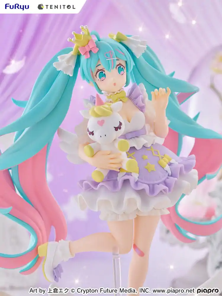 Hatsune Miku Tenitol PVC Kip Hatsune Miku Yumekawa Princess Lavender Ver. 21 cm fotografija izdelka