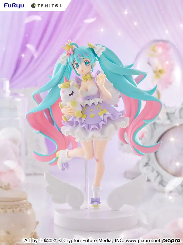 Hatsune Miku Tenitol PVC Kip Hatsune Miku Yumekawa Princess Lavender Ver. 21 cm fotografija izdelka