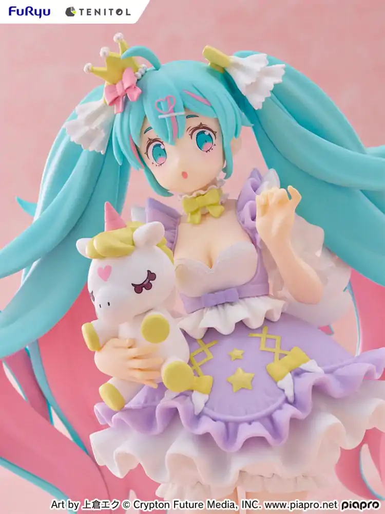 Hatsune Miku Tenitol PVC Kip Hatsune Miku Yumekawa Princess Lavender Ver. 21 cm fotografija izdelka