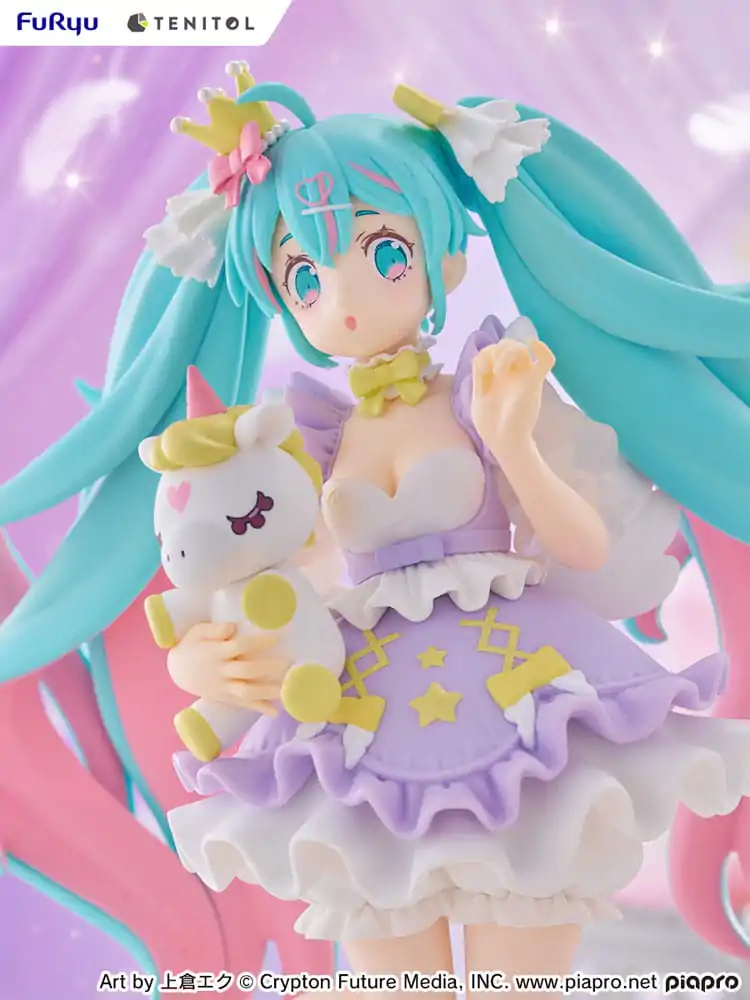 Hatsune Miku Tenitol PVC Kip Hatsune Miku Yumekawa Princess Lavender Ver. 21 cm fotografija izdelka