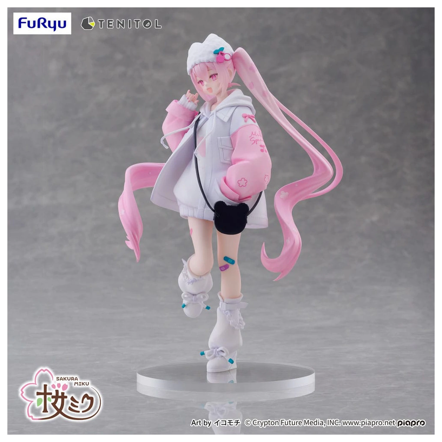Hatsune Miku Tenitol PVC kip Sakura Miku Cool style [petit] 19 cm fotografija izdelka