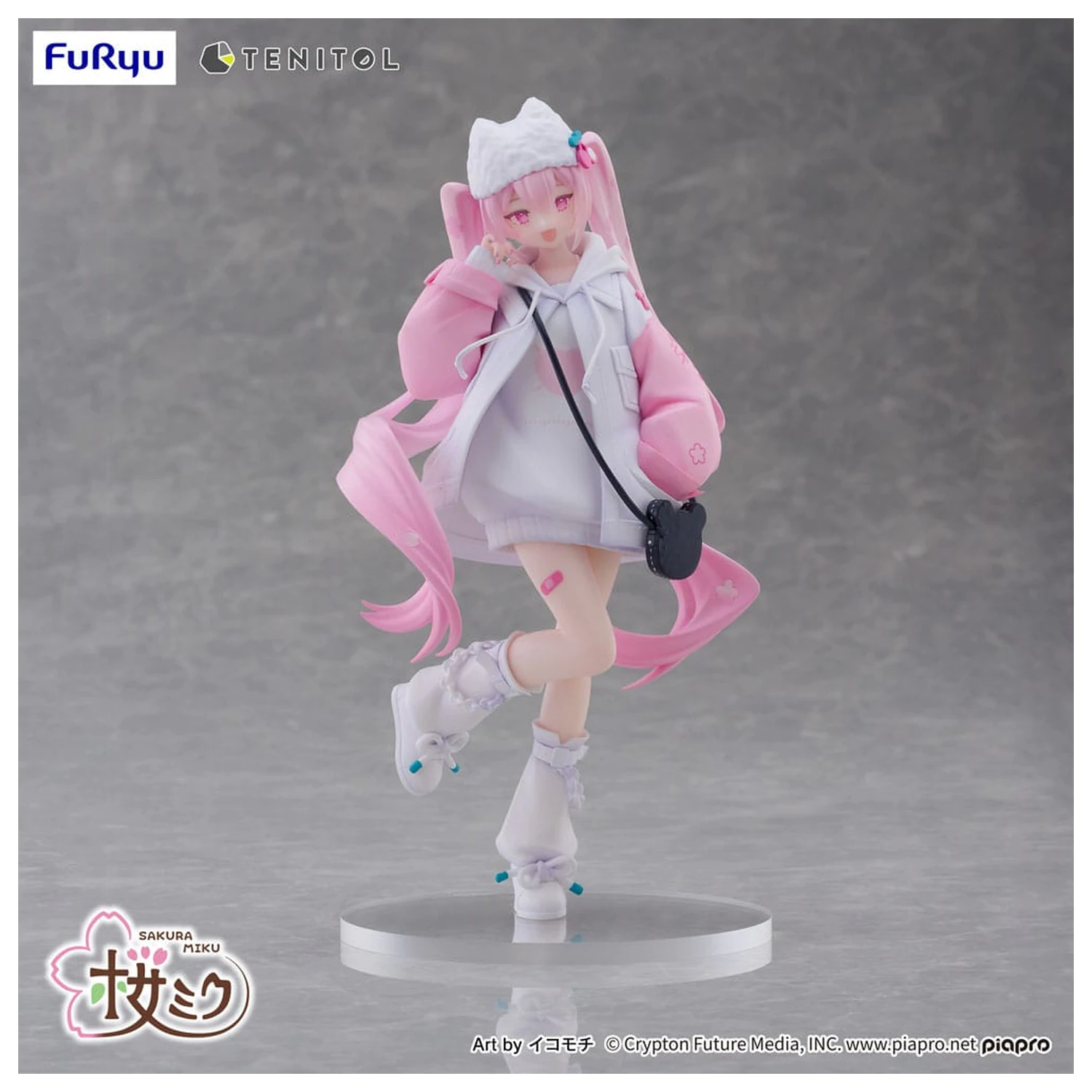 Hatsune Miku Tenitol PVC kip Sakura Miku Cool style [petit] 19 cm fotografija izdelka