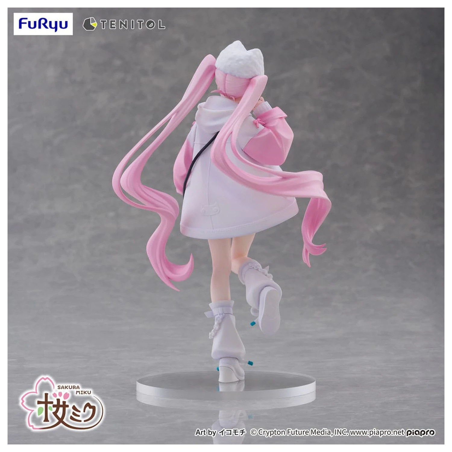 Hatsune Miku Tenitol PVC kip Sakura Miku Cool style [petit] 19 cm fotografija izdelka