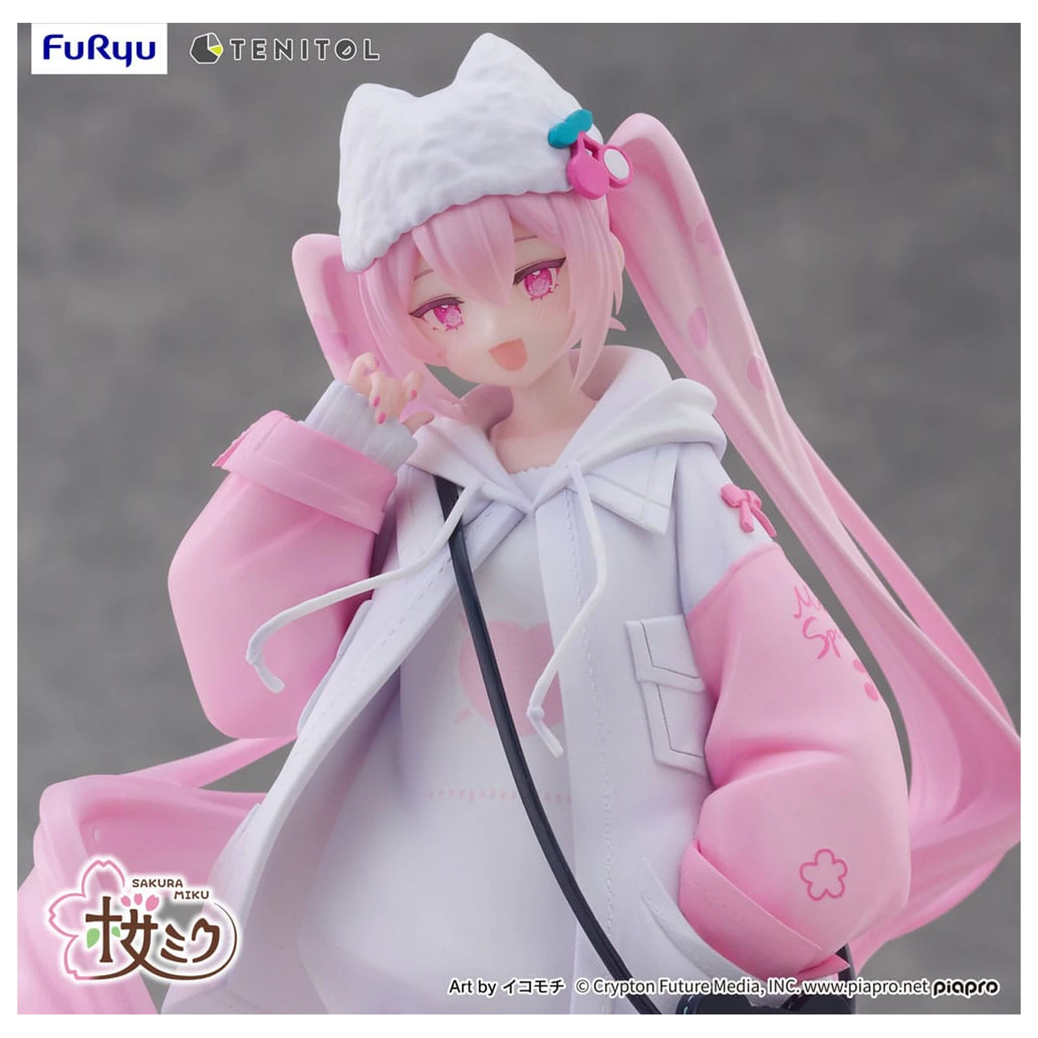 Hatsune Miku Tenitol PVC kip Sakura Miku Cool style [petit] 19 cm fotografija izdelka