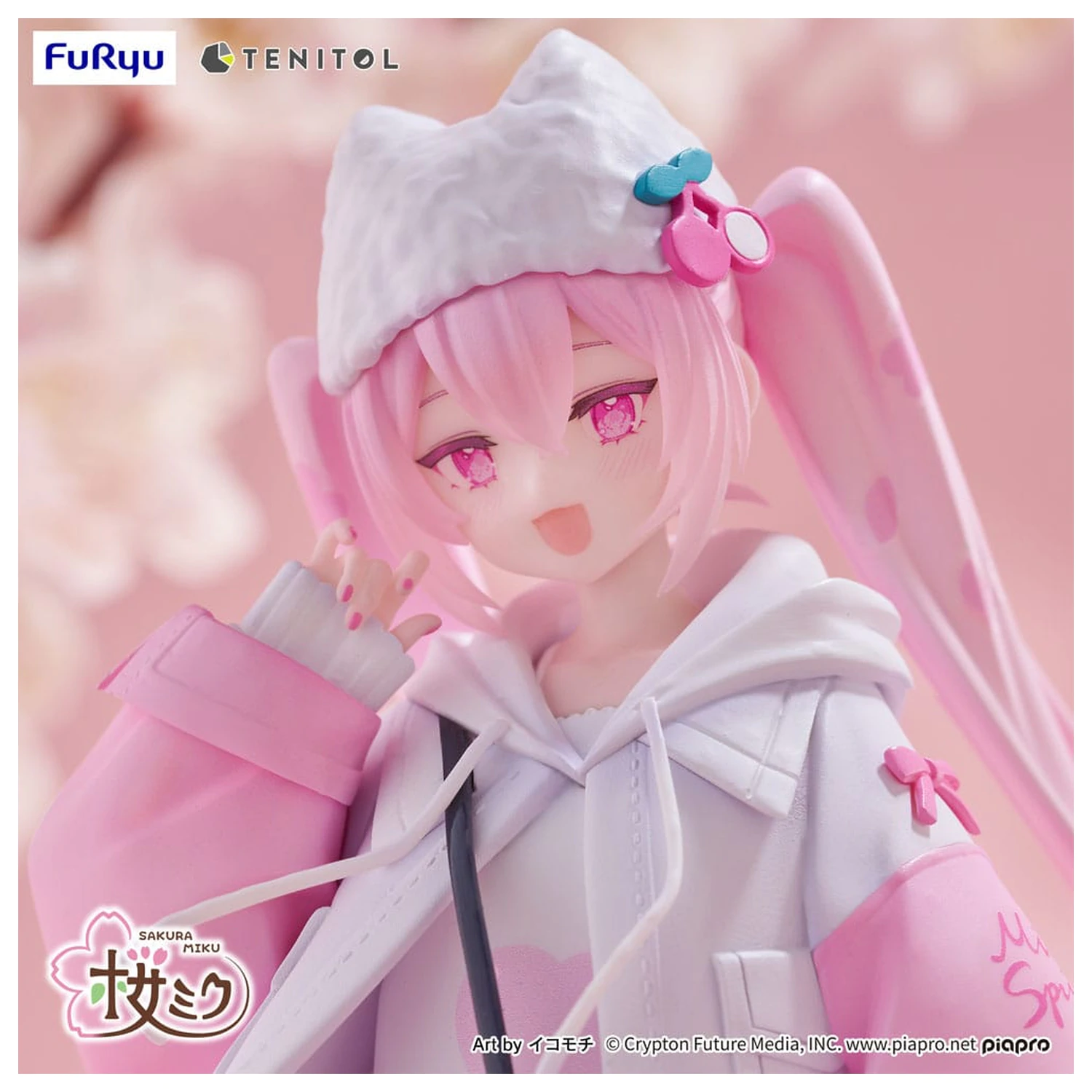 Hatsune Miku Tenitol PVC kip Sakura Miku Cool style [petit] 19 cm fotografija izdelka