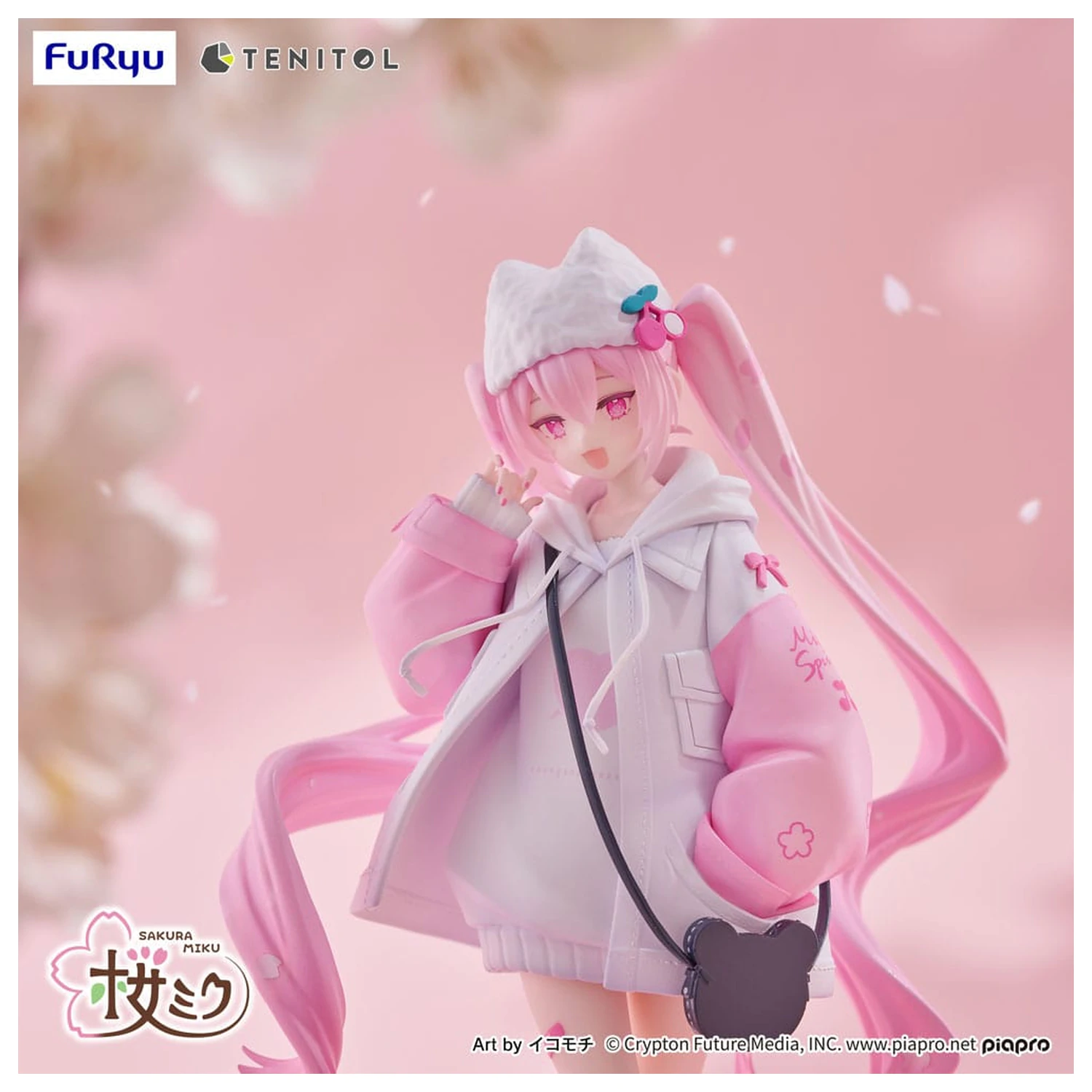 Hatsune Miku Tenitol PVC kip Sakura Miku Cool style [petit] 19 cm fotografija izdelka