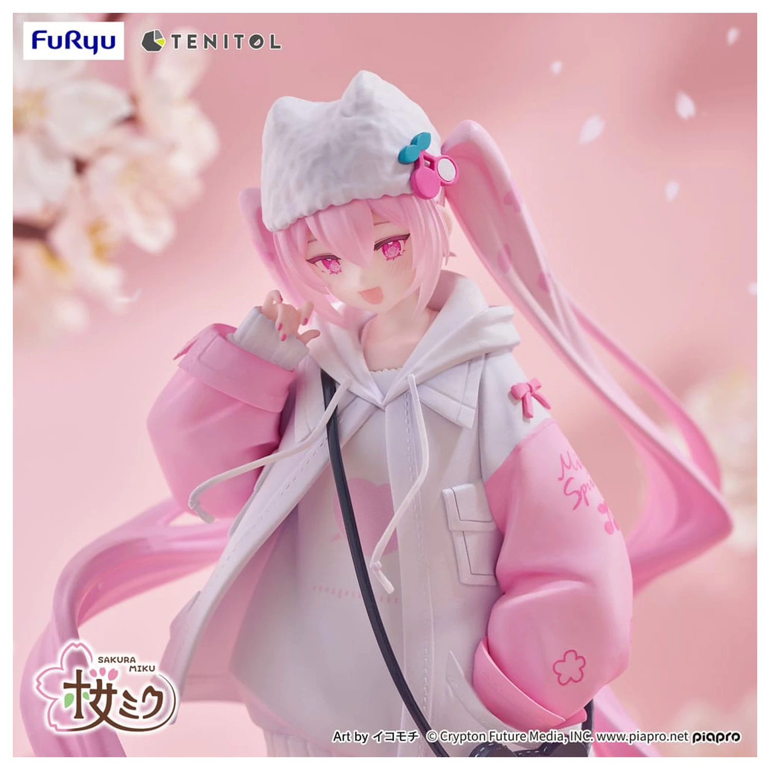 Hatsune Miku Tenitol PVC kip Sakura Miku Cool style [petit] 19 cm fotografija izdelka