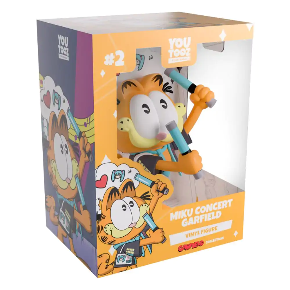 Hatsune Miku x Garfield Vinilna figura Miku Concert Garfield 13 cm fotografija izdelka