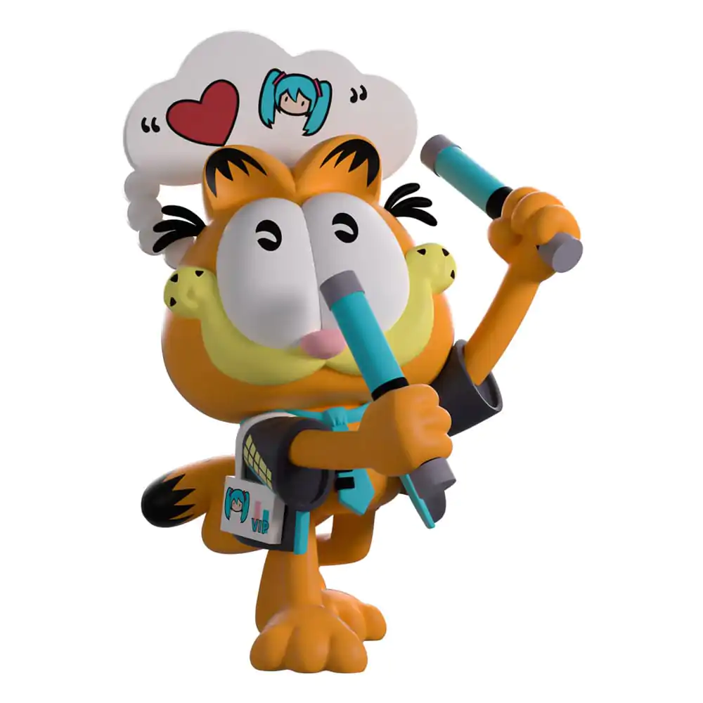 Hatsune Miku x Garfield Vinilna figura Miku Concert Garfield 13 cm fotografija izdelka