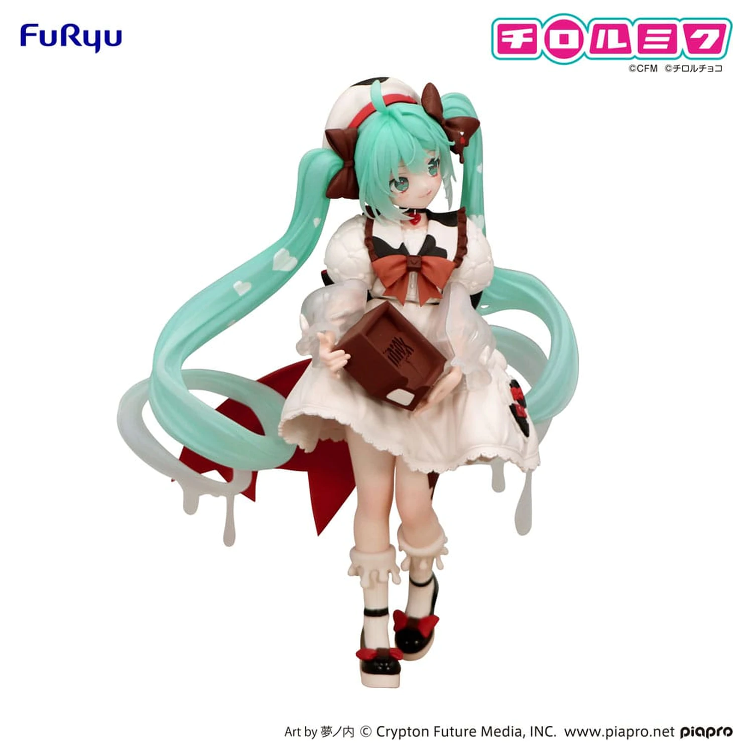 Hatsune Miku x Tirol Choco Trio-Try-iT PVC kip Hatsune Miku Milk Ver. 18 cm fotografija izdelka
