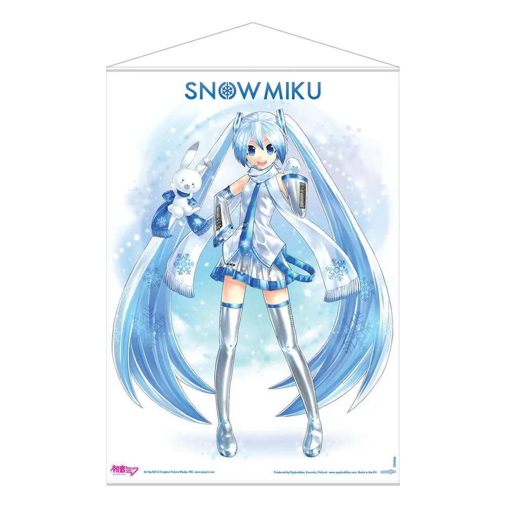 Hatsune Miku stenska tapeta Snow Miku 50 x 70 cm fotografija izdelka