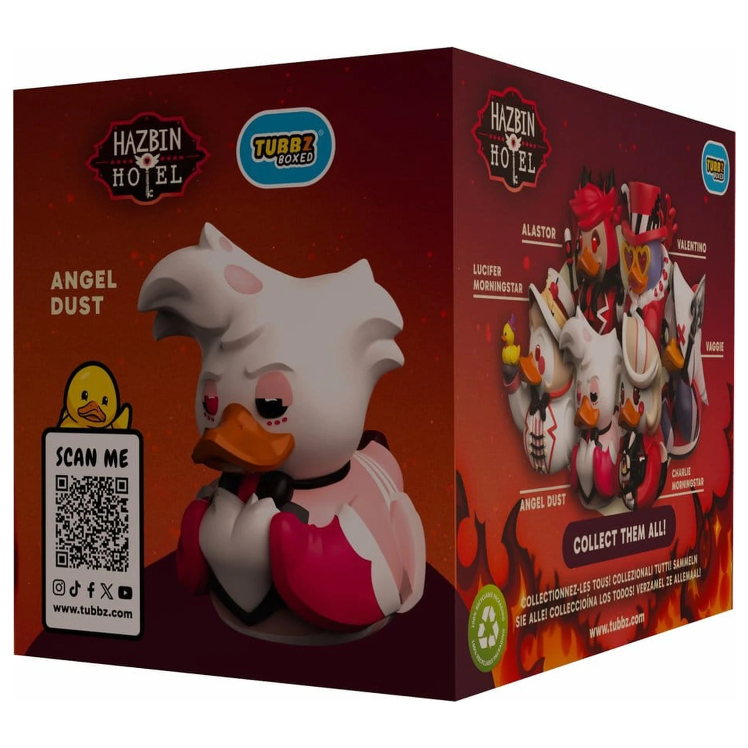 Hazbin Hotel Tubbz PVC figura Angel Dust Boxed Edition 10 cm fotografija izdelka