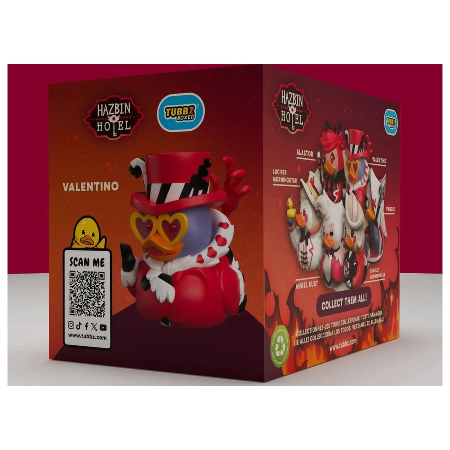 Hazbin Hotel Tubbz PVC figura Valentino Boxed Edition 10 cm fotografija izdelka
