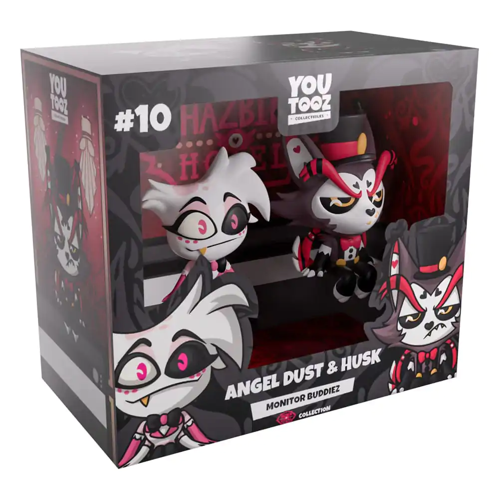 Hazbin Hotel Vinyl Figures Angel Dust & Husk Monitor Buddiez Vinilne Figure fotografija izdelka