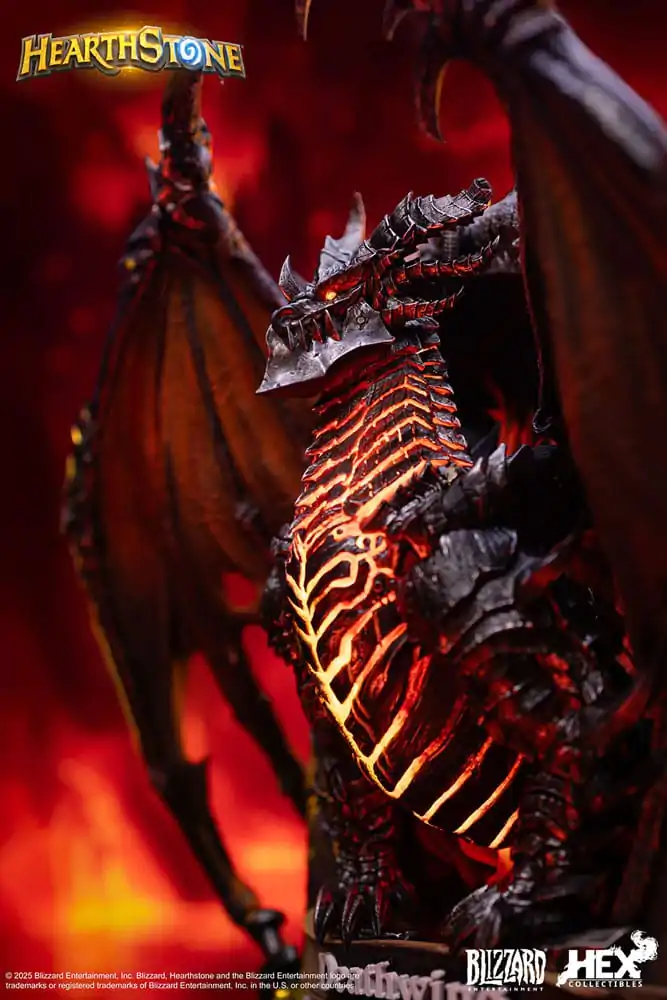 Hearthstone 3D Umetniški okvir Kip Deathwing 34 cm fotografija izdelka