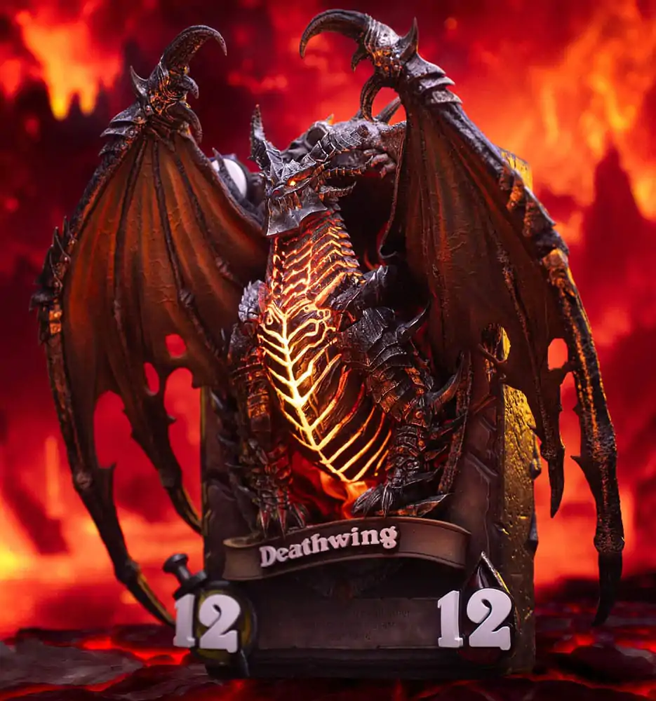 Hearthstone 3D Umetniški okvir Kip Deathwing 34 cm fotografija izdelka