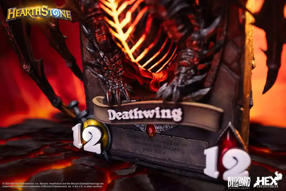 Hearthstone 3D Umetniški okvir Kip Deathwing 34 cm fotografija izdelka