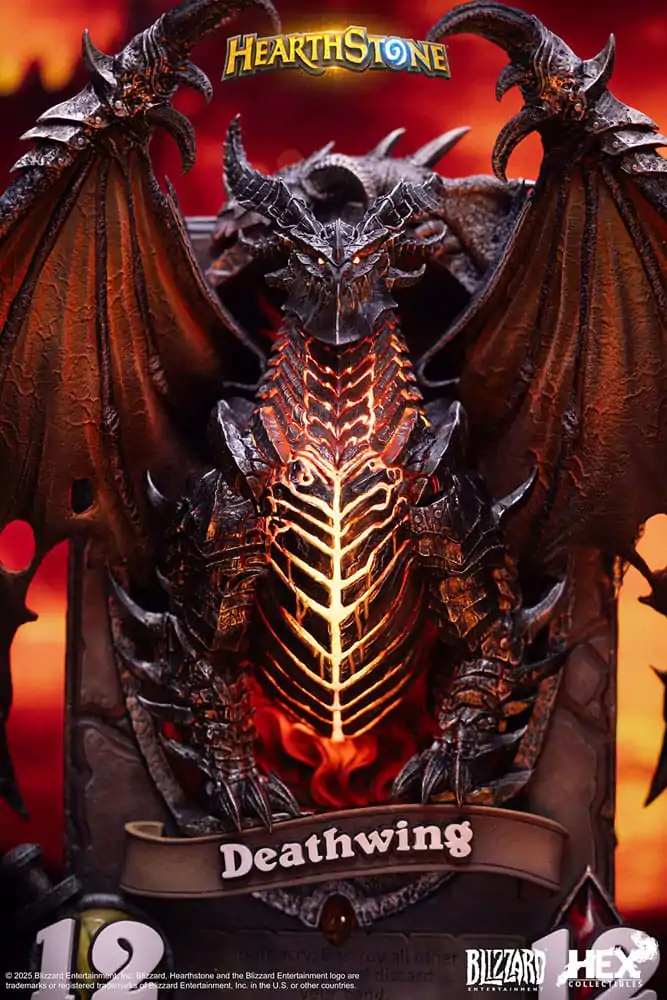 Hearthstone 3D Umetniški okvir Kip Deathwing 34 cm fotografija izdelka