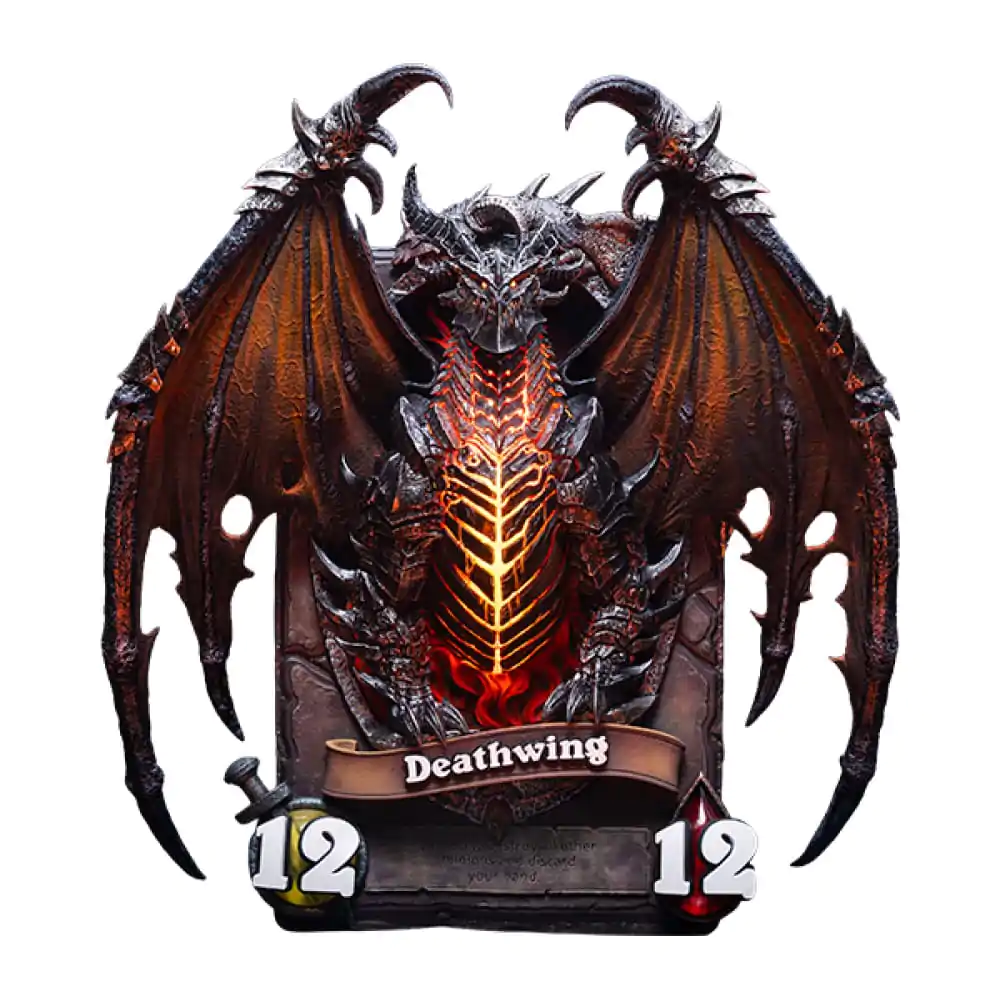 Hearthstone 3D Umetniški okvir Kip Deathwing 34 cm fotografija izdelka
