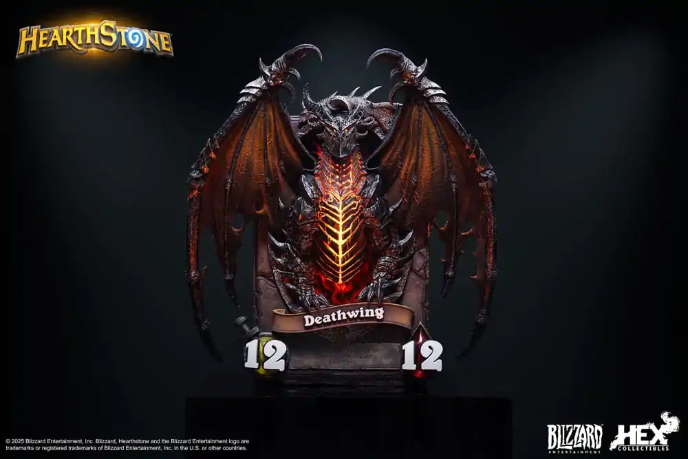 Hearthstone 3D Umetniški okvir Kip Deathwing 34 cm fotografija izdelka