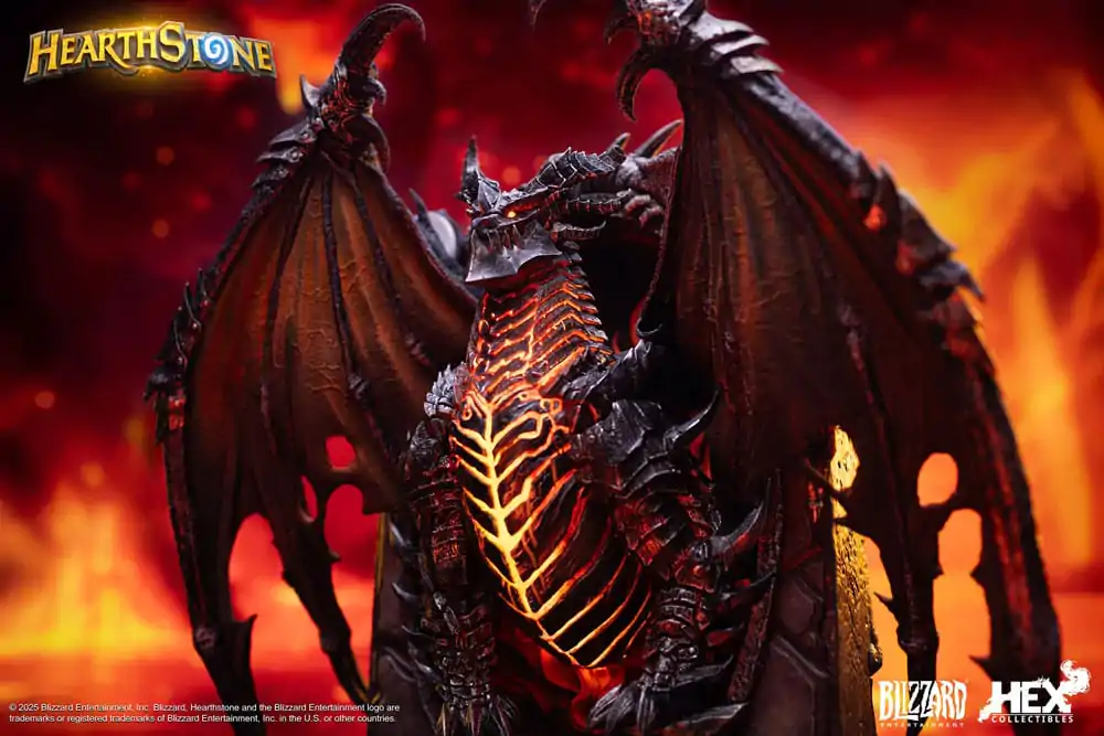 Hearthstone 3D Umetniški okvir Kip Deathwing 34 cm fotografija izdelka