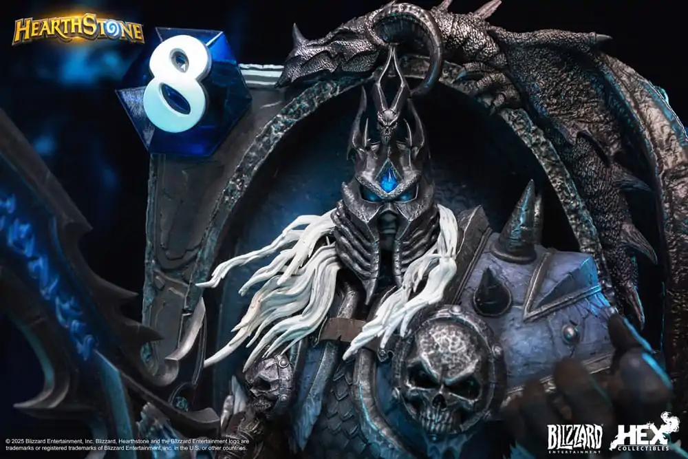 Hearthstone 3D umetniški okvir kip The Lich King 31 cm fotografija izdelka