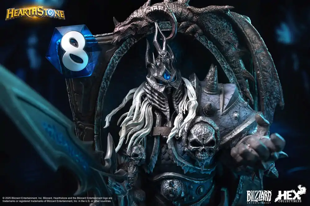 Hearthstone 3D umetniški okvir kip The Lich King 31 cm fotografija izdelka