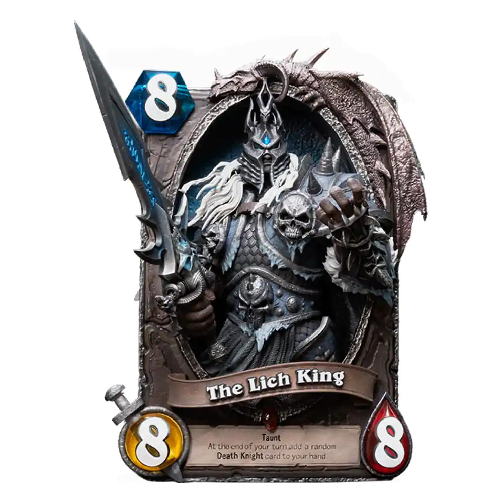 Hearthstone 3D umetniški okvir kip The Lich King 31 cm fotografija izdelka