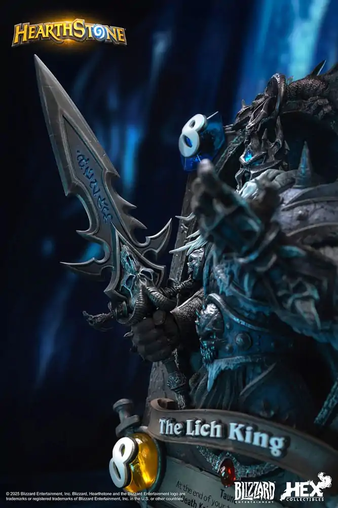 Hearthstone 3D umetniški okvir kip The Lich King 31 cm fotografija izdelka