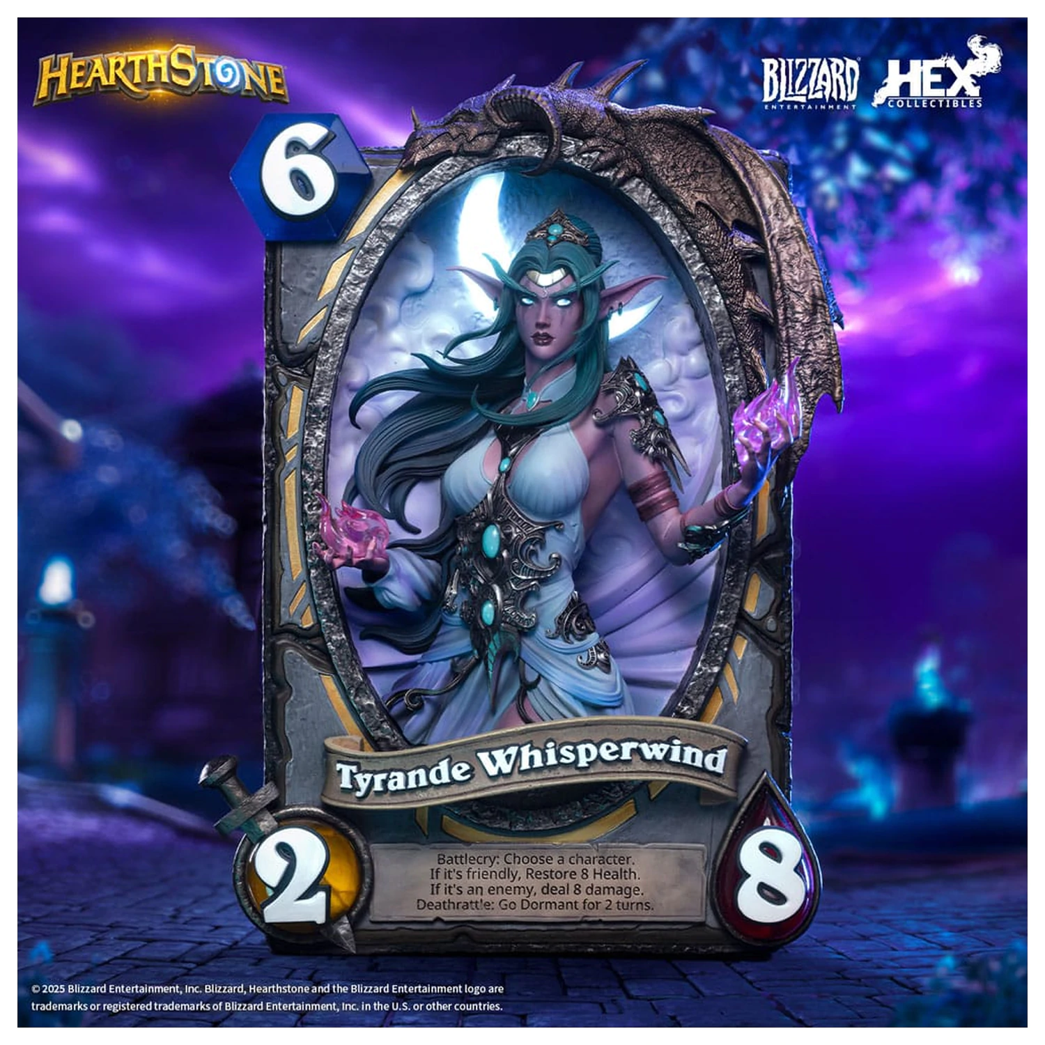 Hearthstone 3D Art Okvir Kip Tyrande Whisperwind 31 cm fotografija izdelka