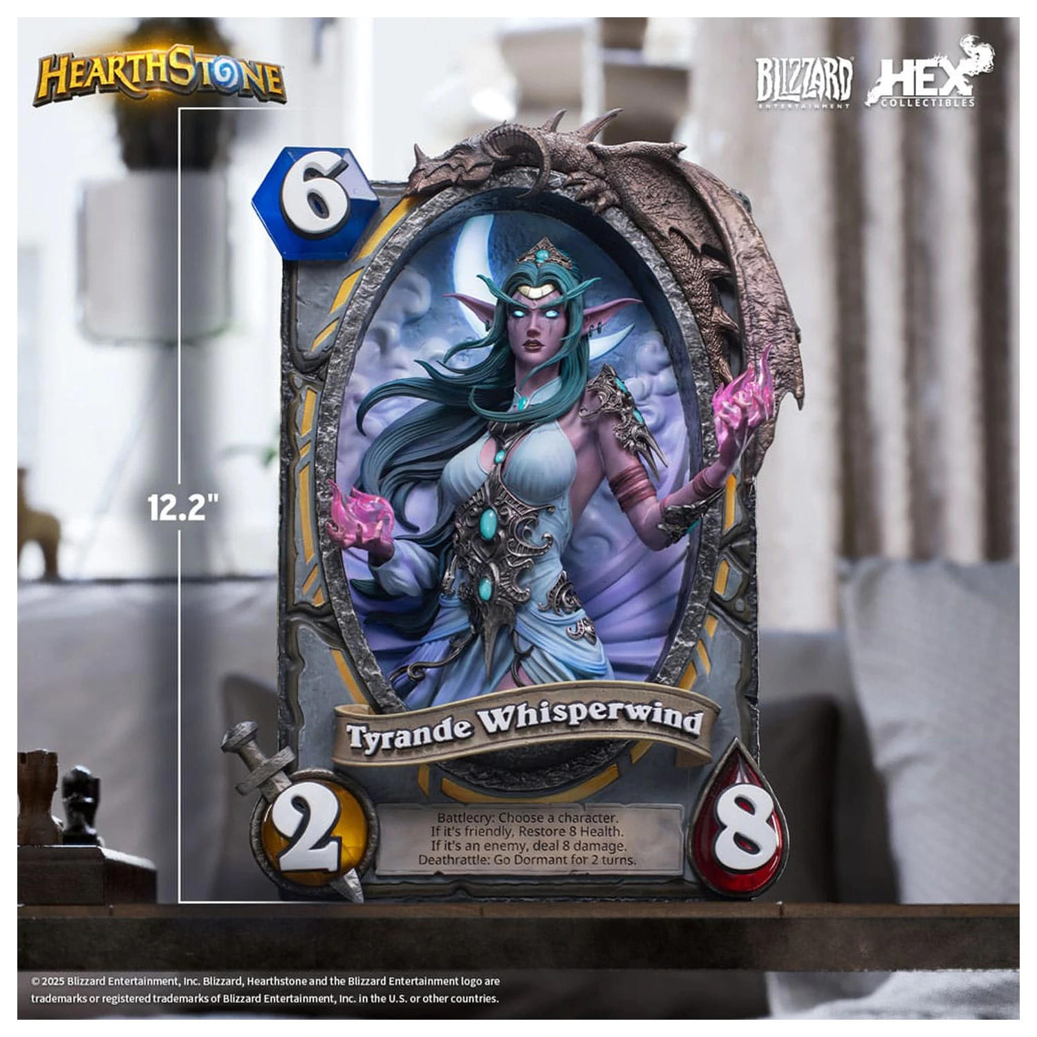 Hearthstone 3D Art Okvir Kip Tyrande Whisperwind 31 cm fotografija izdelka