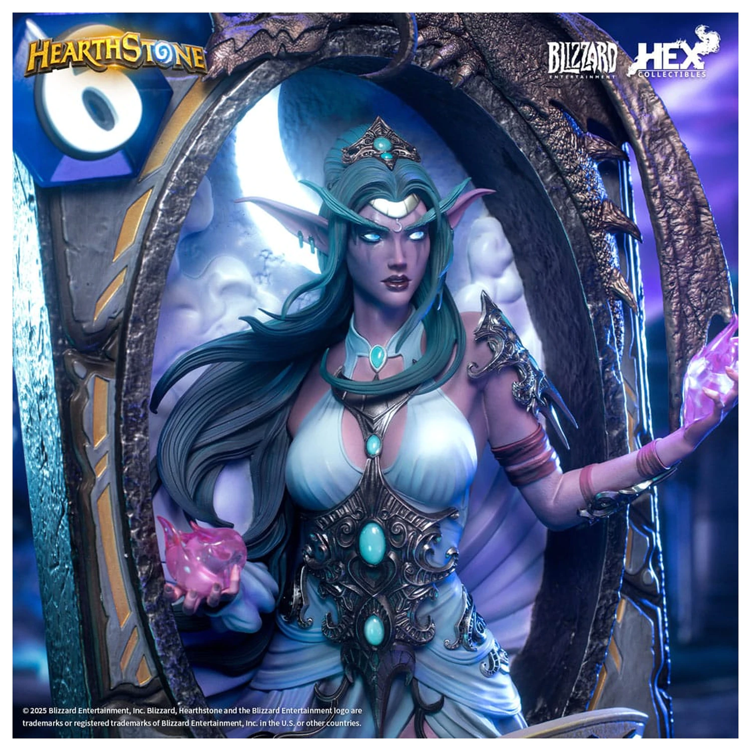 Hearthstone 3D Art Okvir Kip Tyrande Whisperwind 31 cm fotografija izdelka