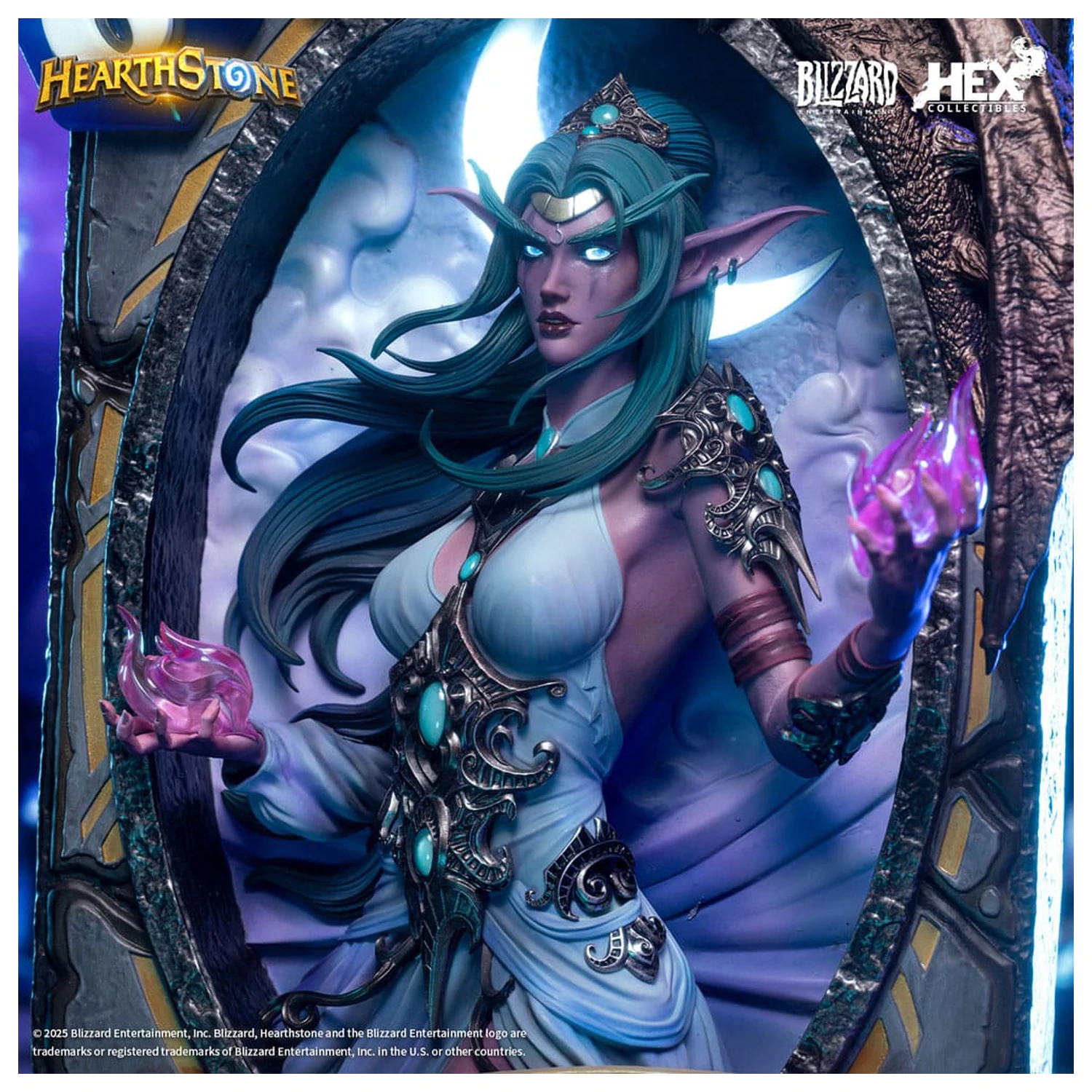Hearthstone 3D Art Okvir Kip Tyrande Whisperwind 31 cm fotografija izdelka