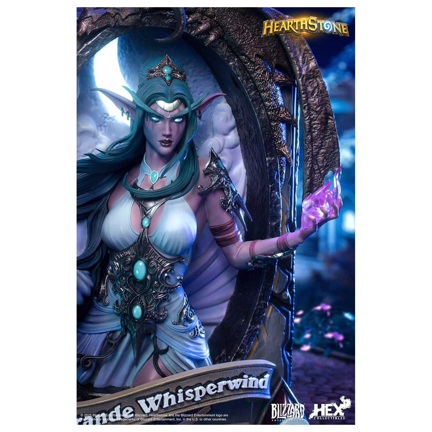 Hearthstone 3D Art Okvir Kip Tyrande Whisperwind 31 cm fotografija izdelka