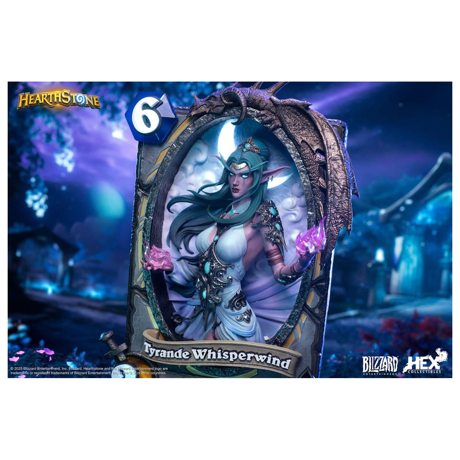 Hearthstone 3D Art Okvir Kip Tyrande Whisperwind 31 cm fotografija izdelka