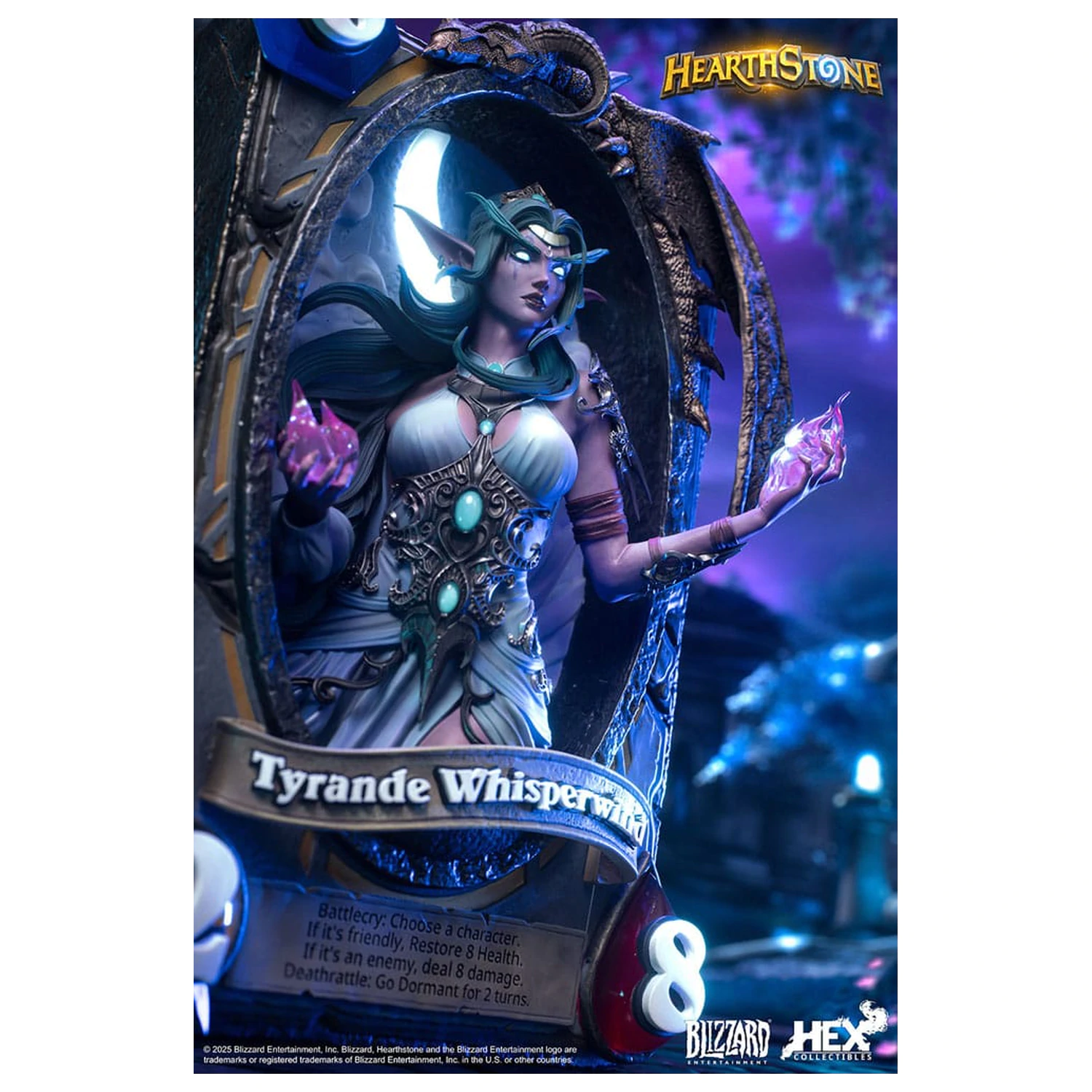 Hearthstone 3D Art Okvir Kip Tyrande Whisperwind 31 cm fotografija izdelka