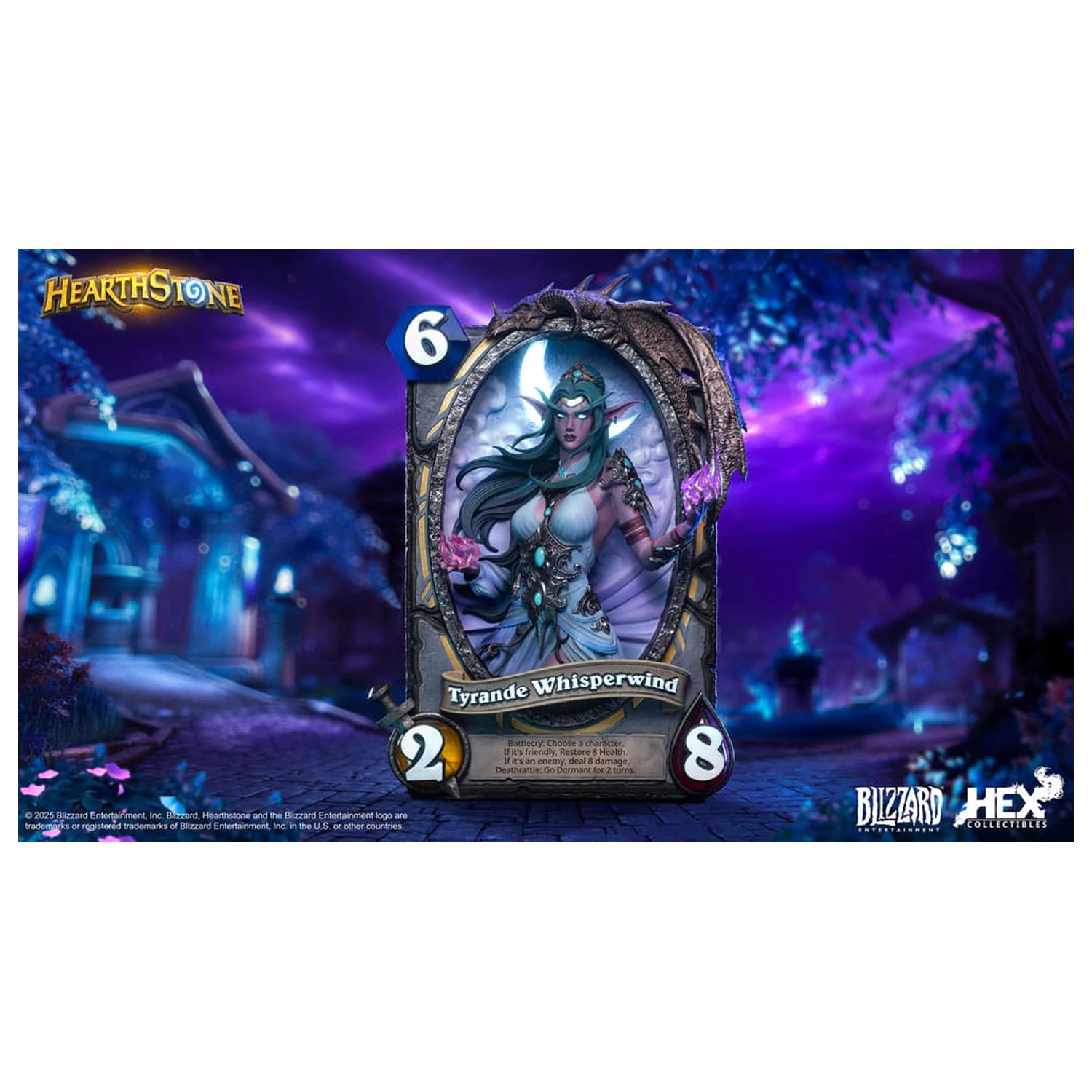Hearthstone 3D Art Okvir Kip Tyrande Whisperwind 31 cm fotografija izdelka