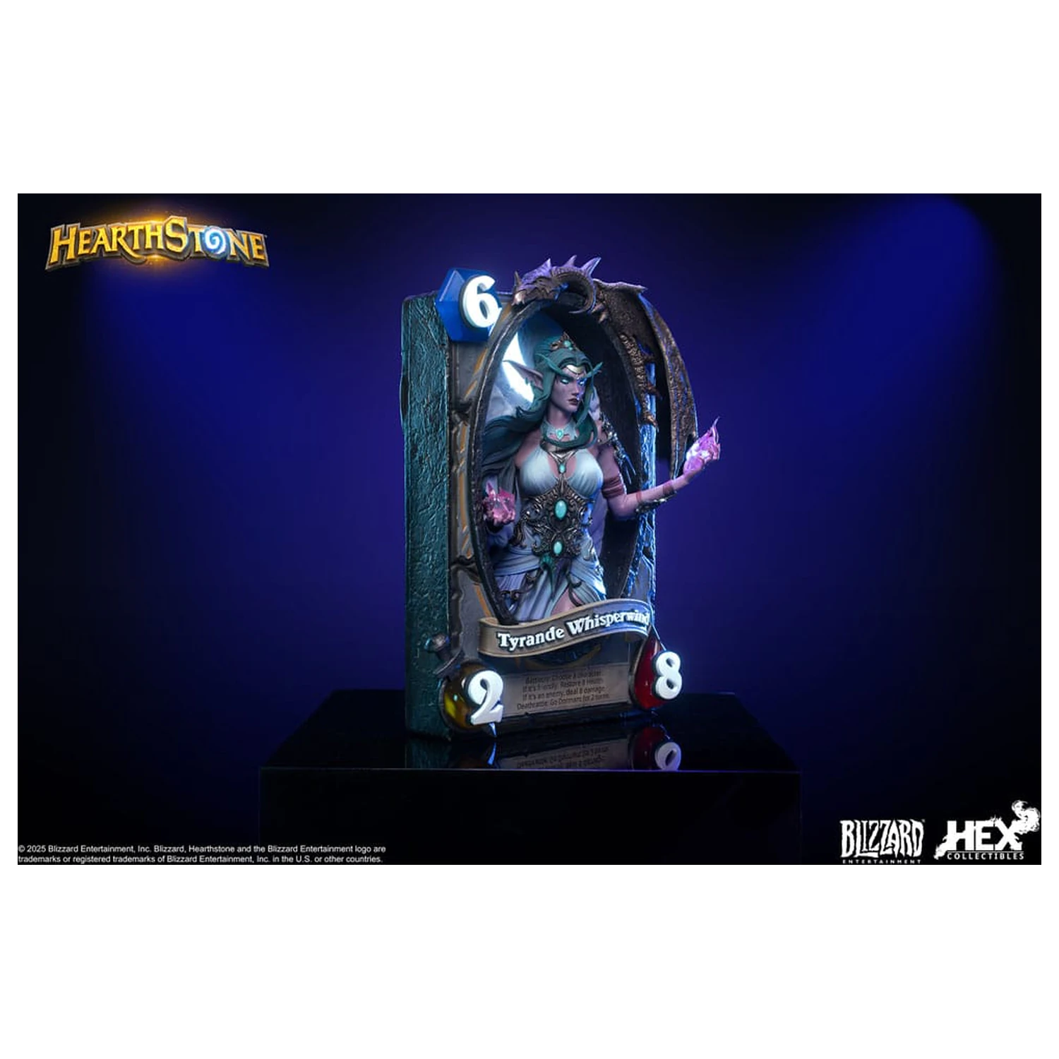 Hearthstone 3D Art Okvir Kip Tyrande Whisperwind 31 cm fotografija izdelka