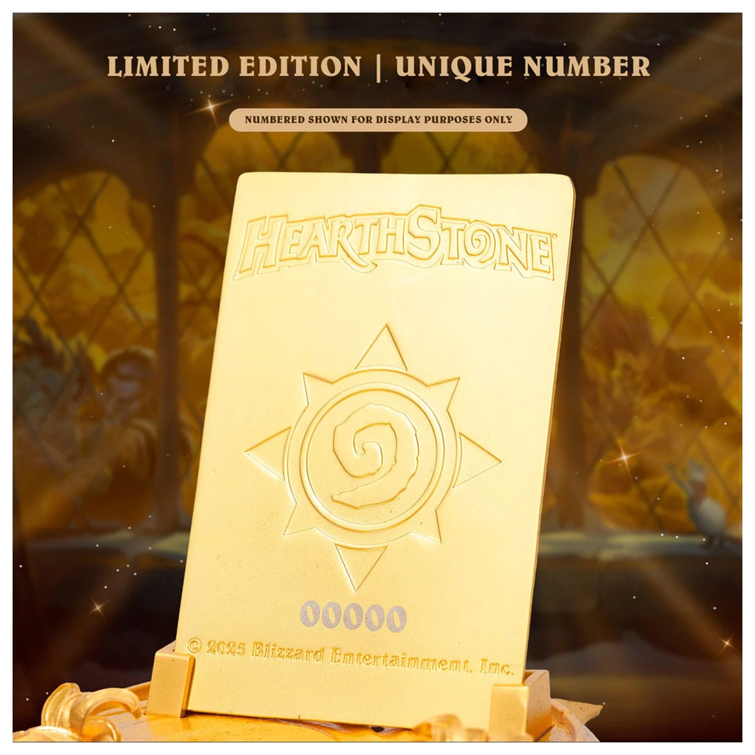 Hearthstone replika zlate praznične hrbtne strani kartice 10 cm fotografija izdelka