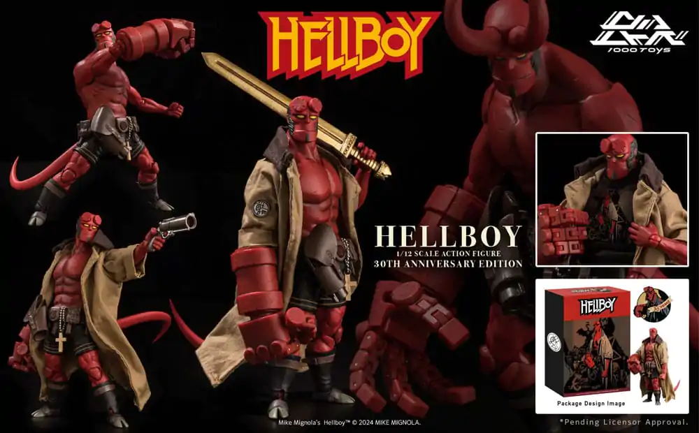 Akcijska figura Hellboy 1/12 Hellboy 30th Anniversary Edition 19 cm fotografija izdelka