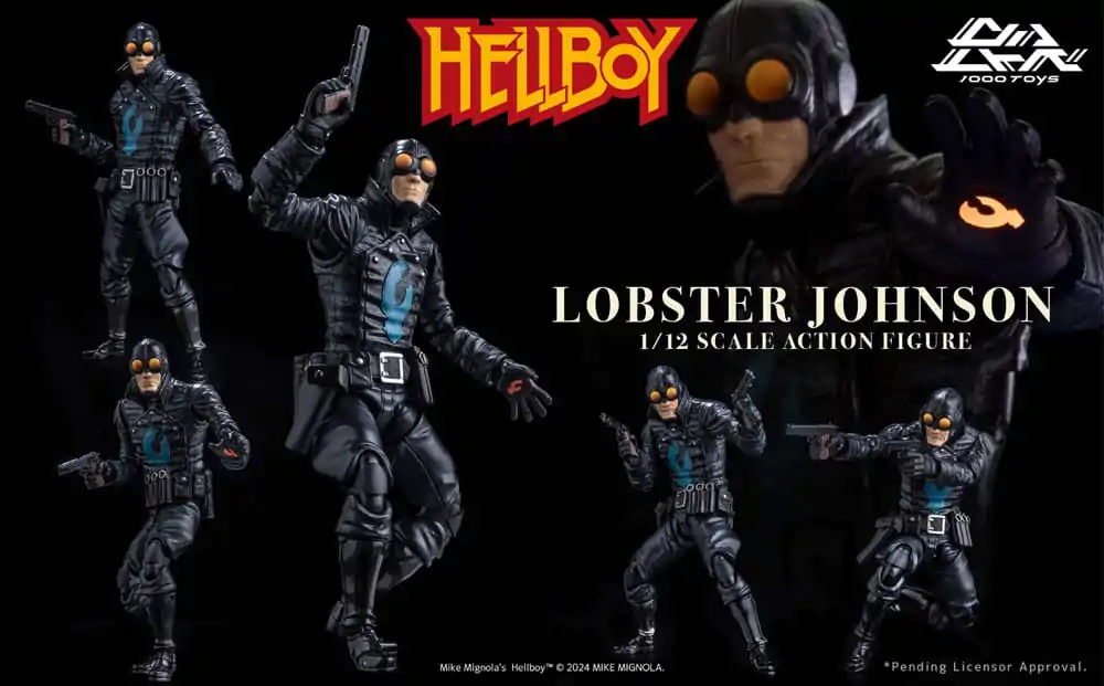 Hellboy akcijska figura 1/12 Lobster Johnson 17 cm fotografija izdelka