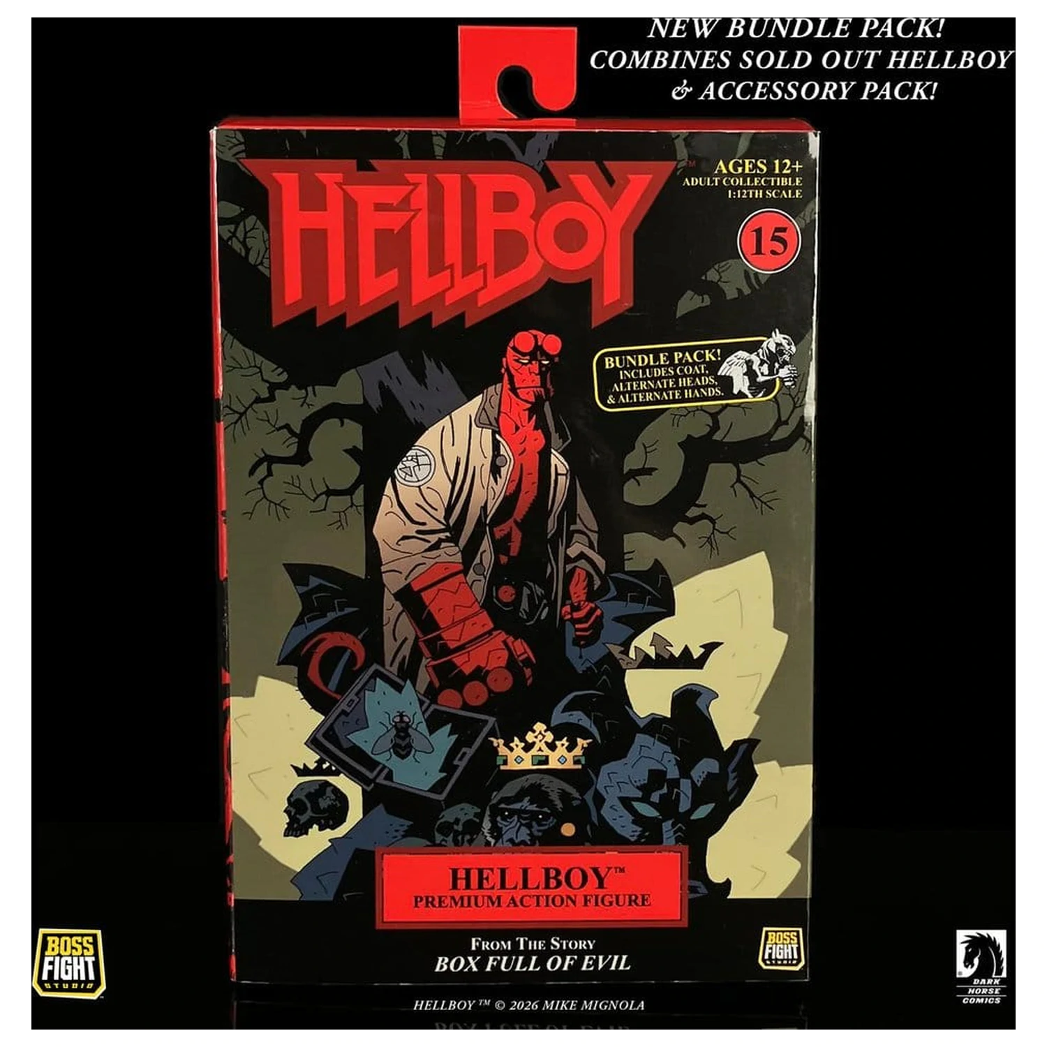 Hellboy akcijska figura v merilu 1/12 paket v snopu fotografija izdelka