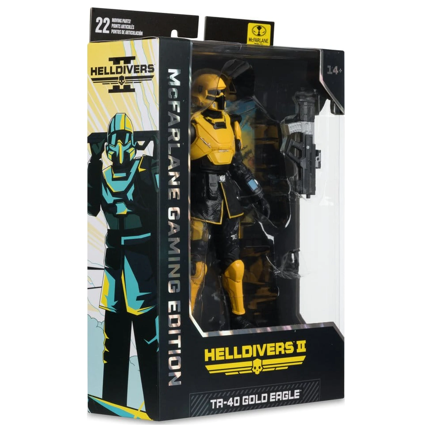 Helldivers II McFarlane Gaming Edition Akcijska figura T4-40 Gold Eagle 18 cm fotografija izdelka