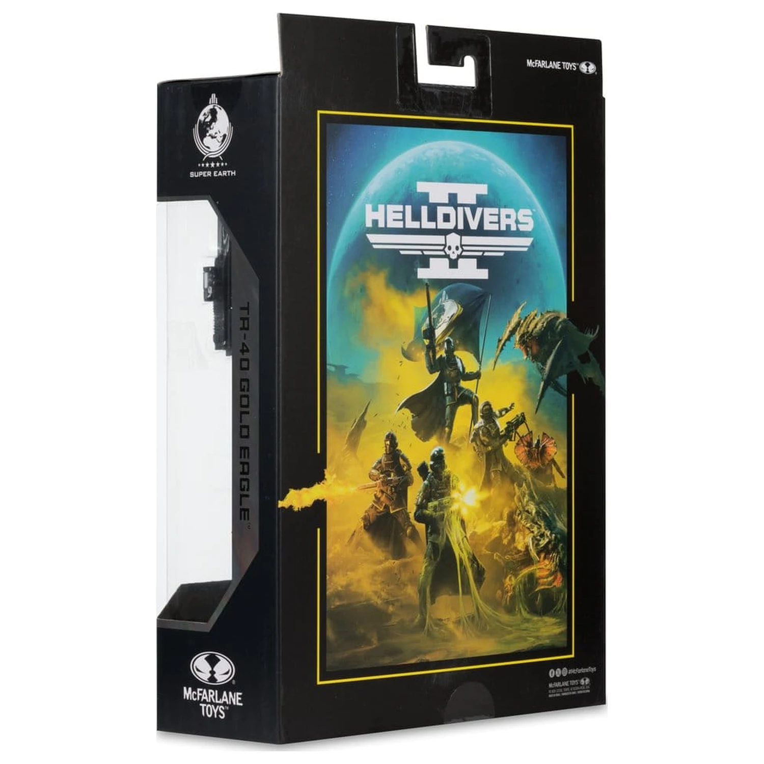 Helldivers II McFarlane Gaming Edition Akcijska figura T4-40 Gold Eagle 18 cm fotografija izdelka