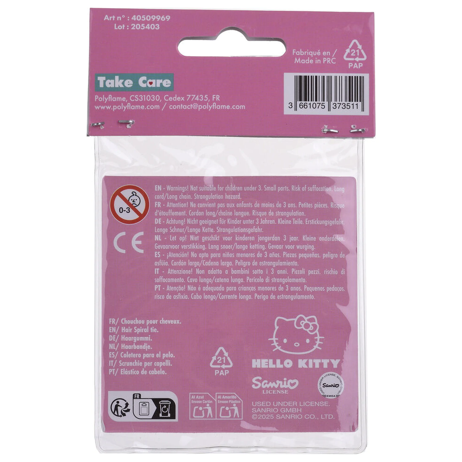 Hello Kitty pack 2 gumice za lase fotografija izdelka