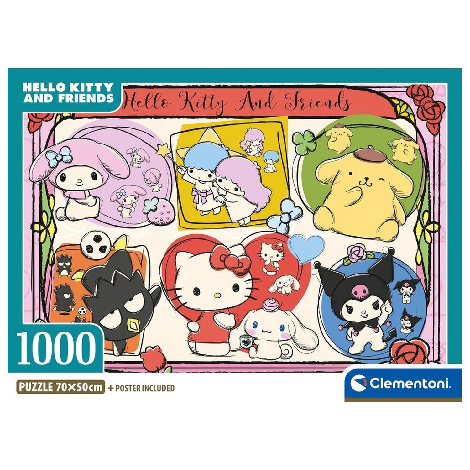 Hello Kitty 2 sestavljanka 1000 kosov fotografija izdelka