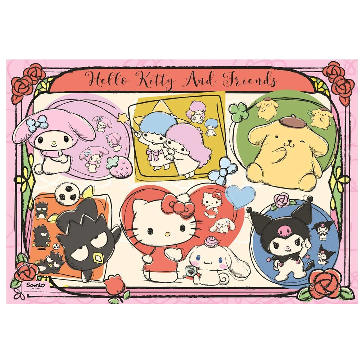 Hello Kitty 2 sestavljanka 1000 kosov fotografija izdelka